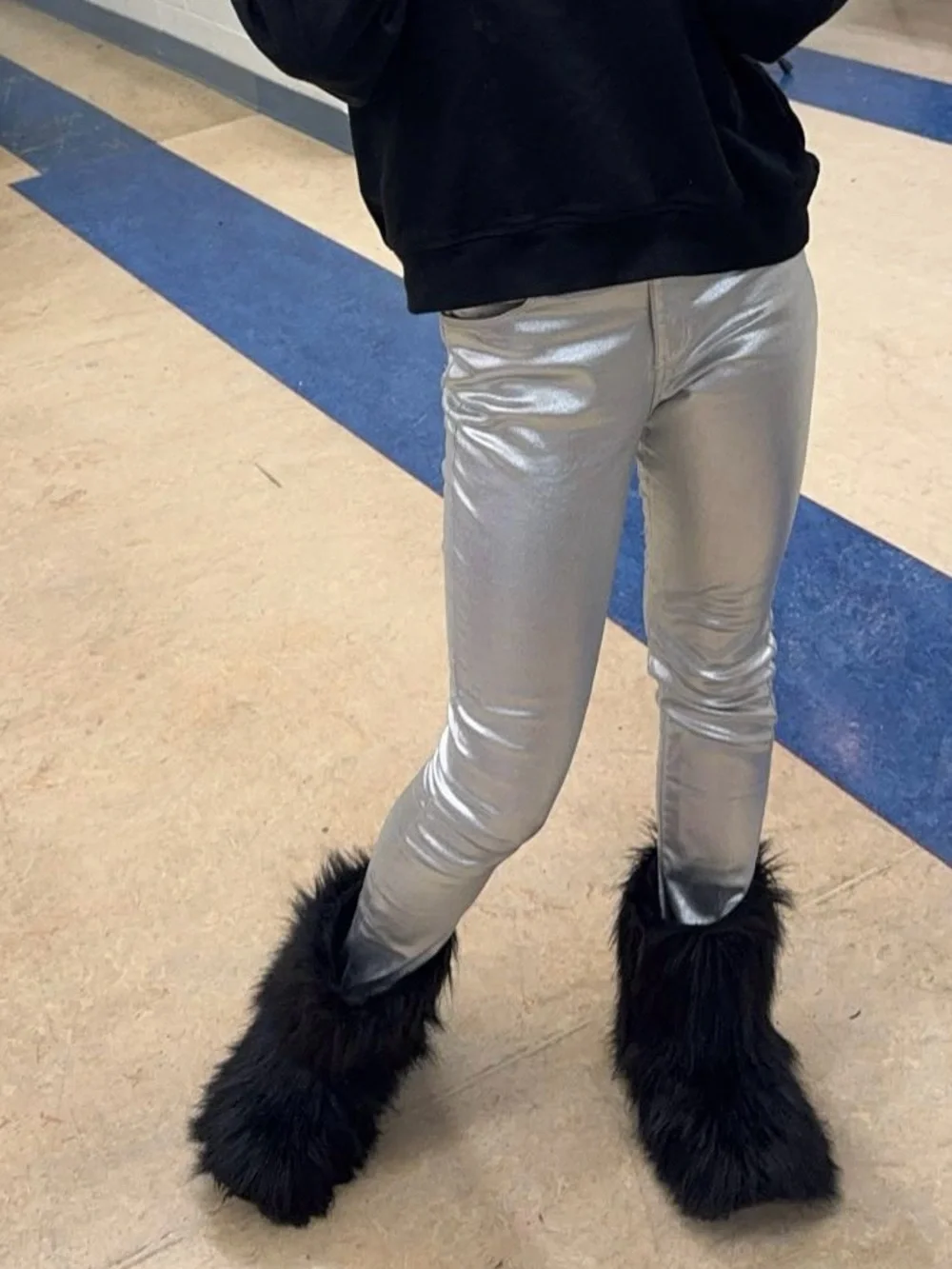Old Navy Silver High-Rise Rockstar Jeggings - Girls